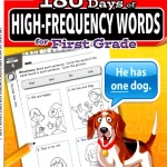 180 DAYS OF MATH FOR FIRST GRADE LEVEL 1-4 (High Frequency Words 1-2)