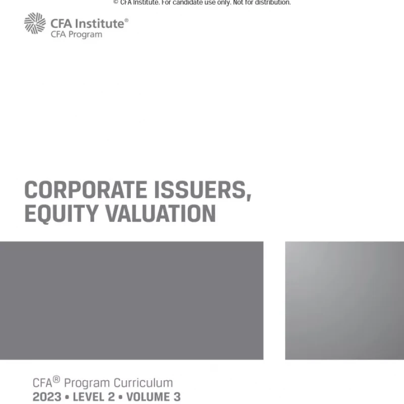 2023 CFA© Program Curriculum Level II Volume 1-6