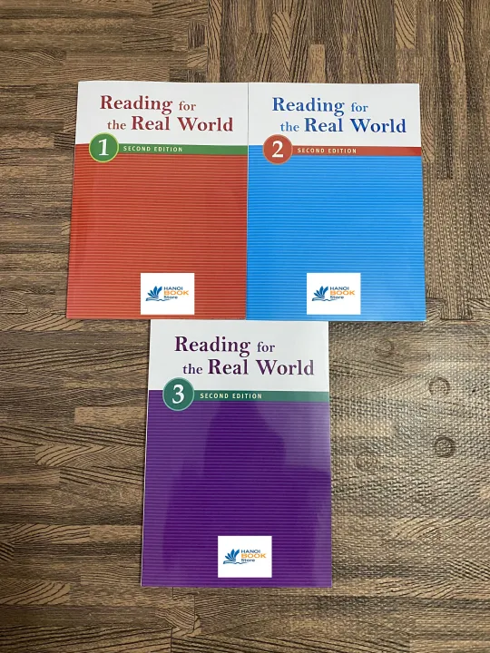 3 Quyển READING FOR THE REAL WORLD 1,2,3 (Sách Màu)