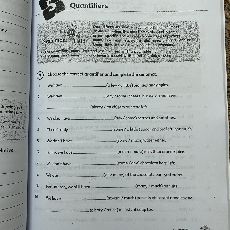SCHOLASTIC GRAMMAR SKILL 1-6 (Sách đen trắng)