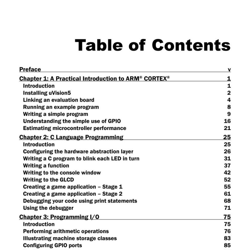 ARM Cortex M4 cookbook
