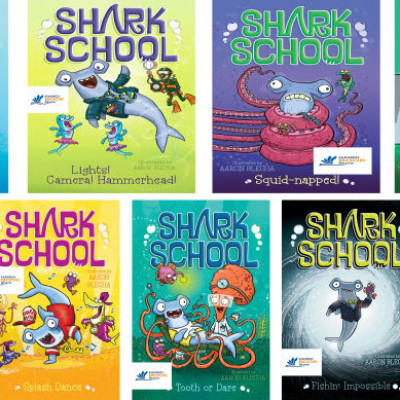 9 QUYỂN SHARK SCHOO Sách màu Sách Tiếng Anh