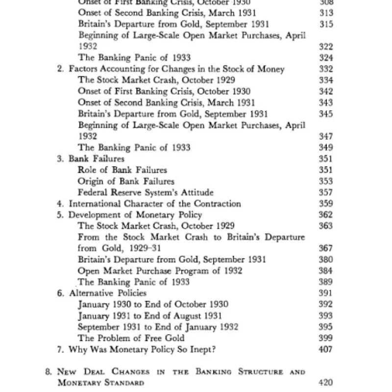 A Monetary History of the United States 1867-1960