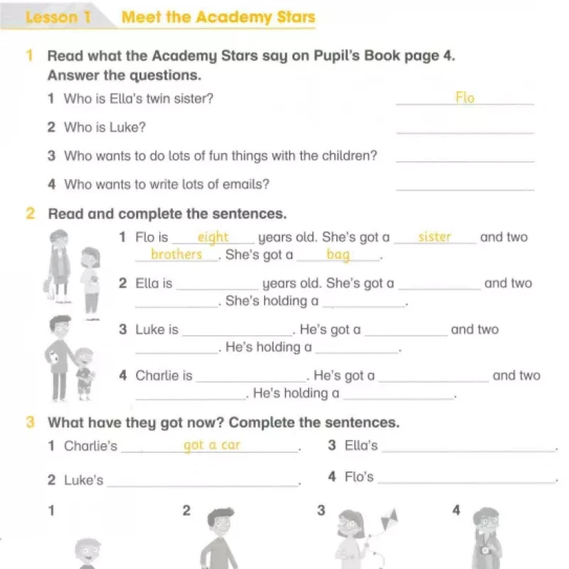 ACADEMY STARS PUPIL'S BOOK (sách màu+ den trắng)