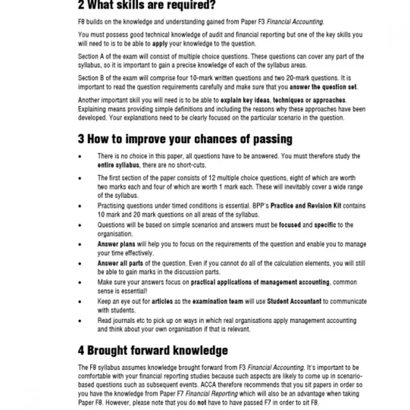 ACCA F8 Audit and Assurance 2015 Study Text