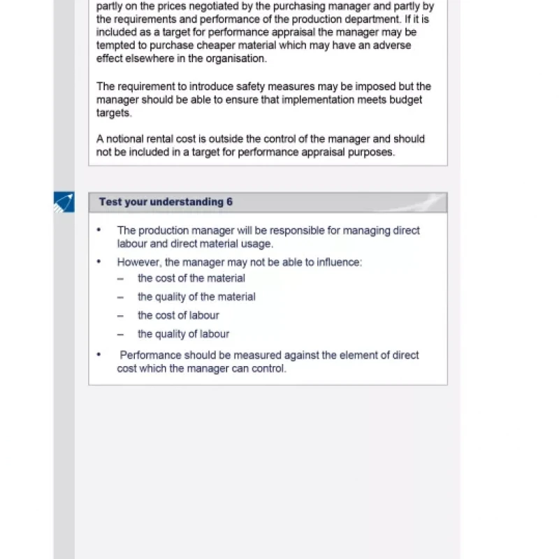 ACCA Kaplan F5 Performance Management (PM) Essential Text 2015