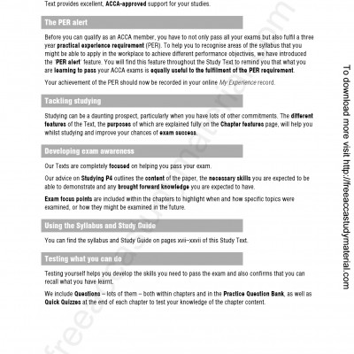 ACCA P4 Advanced Financial Management Study Text
