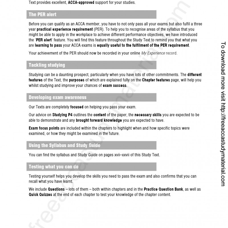 ACCA P4 Advanced Financial Management Study Text