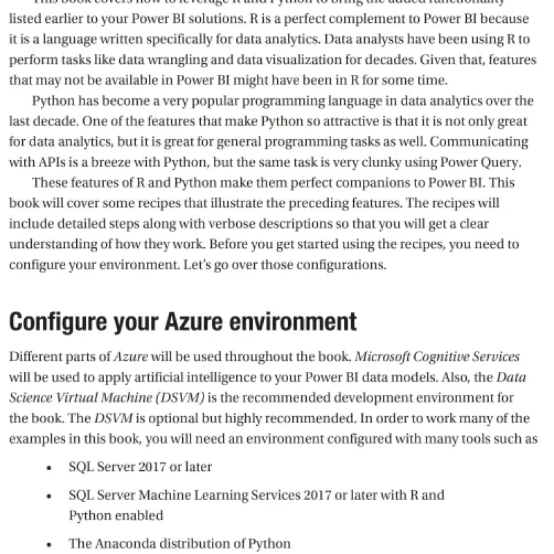 Advanced Analytics in Power BI with R and Python
