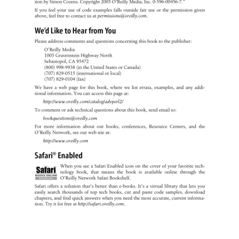 Advanced Perl Programming