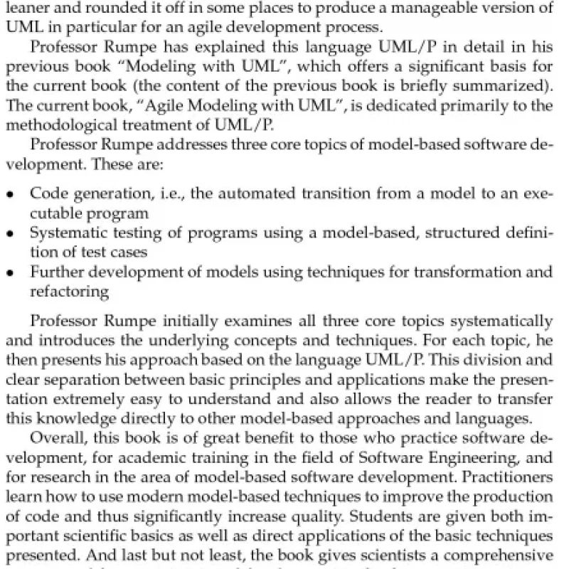 Agile Modeling with UML