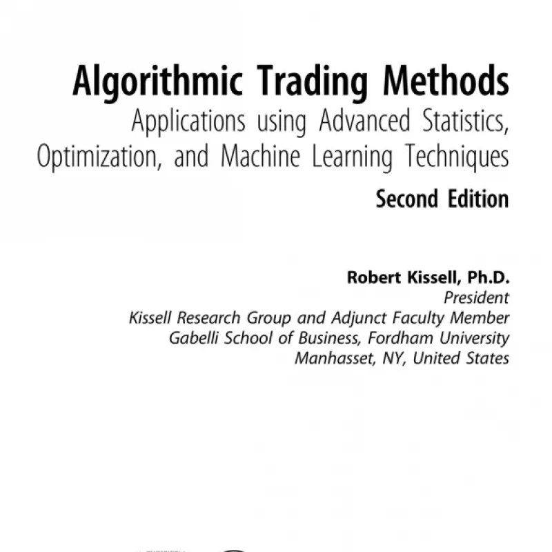 Algorithmic Trading Methods Applications Using Advanced Statistics