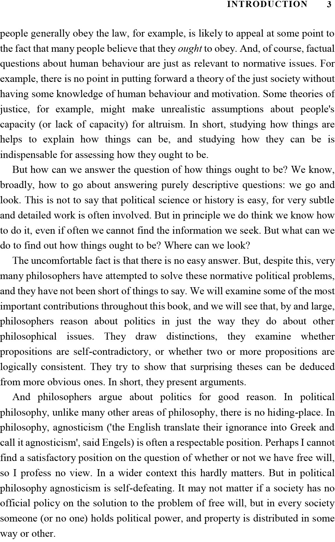 ADAM SWIFT POLITICAL PHILOSOPHY A BEGINNERS GUIDE FOR STUDENTS AND POLITICIANS 2006 visual data 5