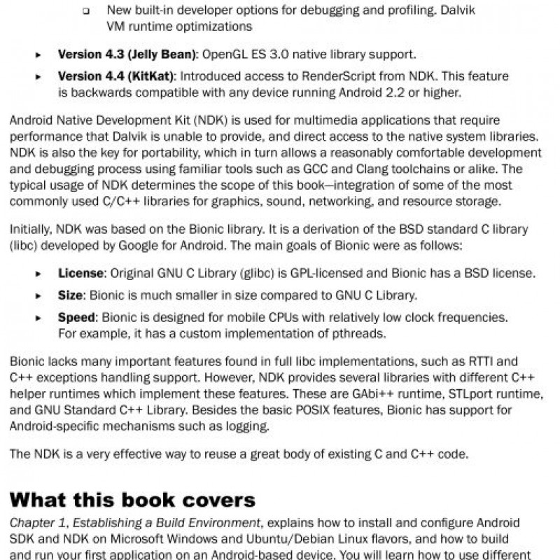 Android NDK Game Development Cookbook