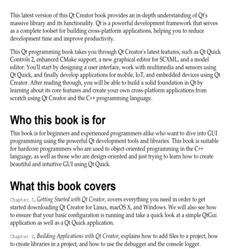 Application Development with Qt Creator
