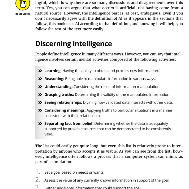 Artificial Intelligence for Dummies