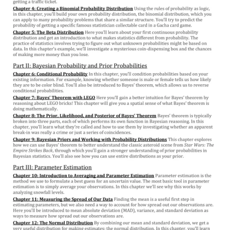 Bayesian Statistics The Fun Way