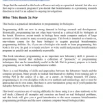 Beginning perl for bioinformatics