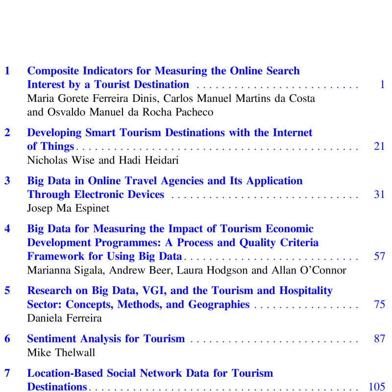 Sách Big Data and Innovation in Tourism, Travel, and Hospitality Managerial Approaches