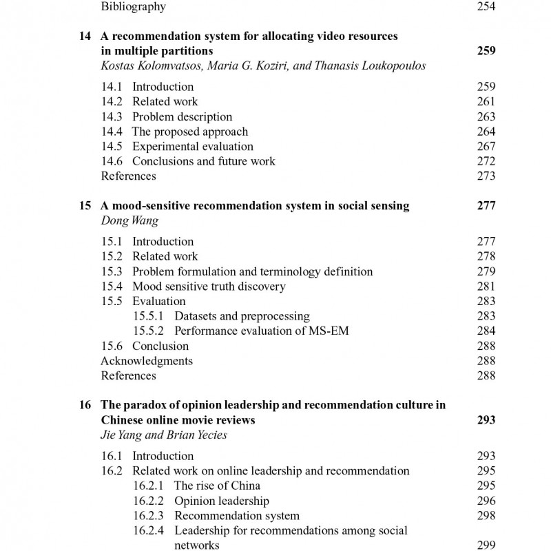 Big Data Recommender Systems Volume 2 Application Paradigms