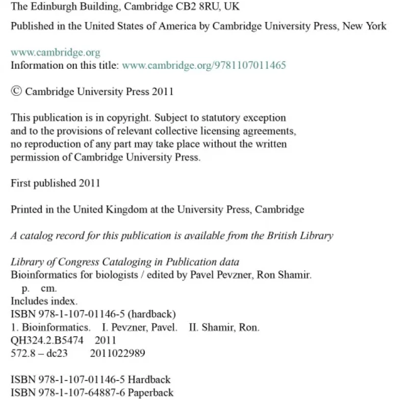 Bioinformatics for Biologists