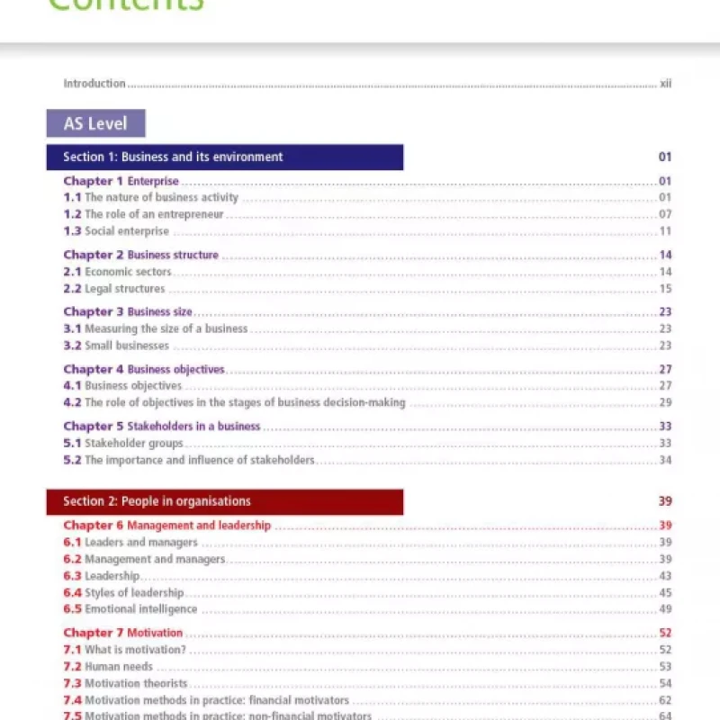 Cambridge International AS and A Level Business [ màu ]