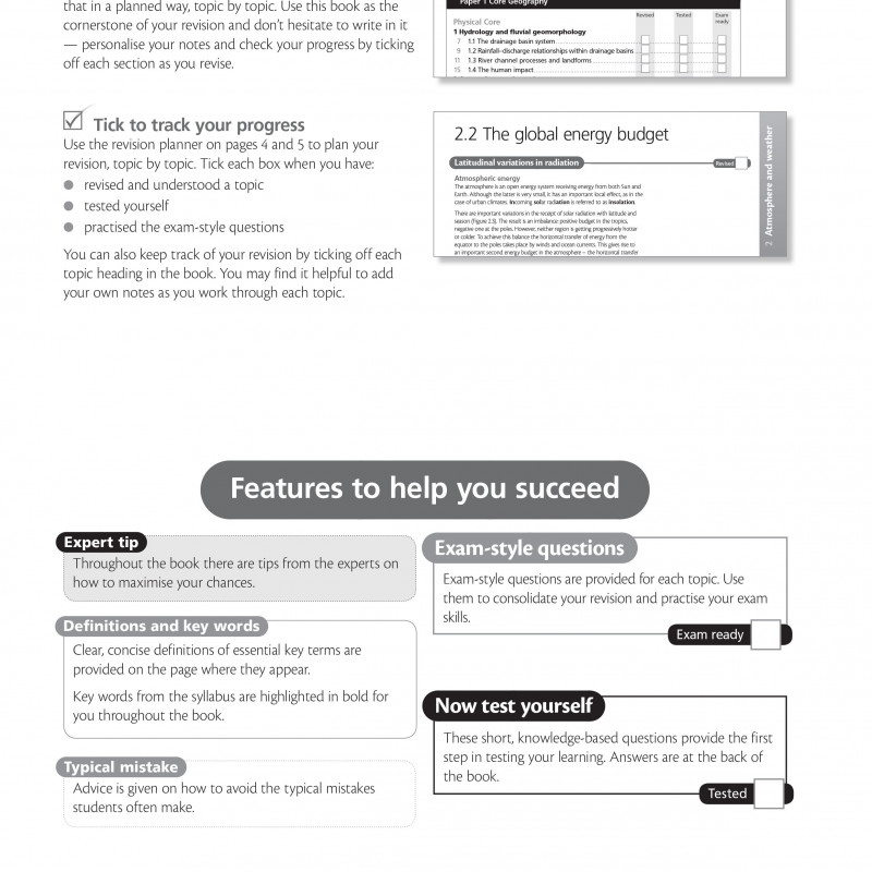 Cambridge International AS and A Level Geography Revision Guide [ đen trắng ]