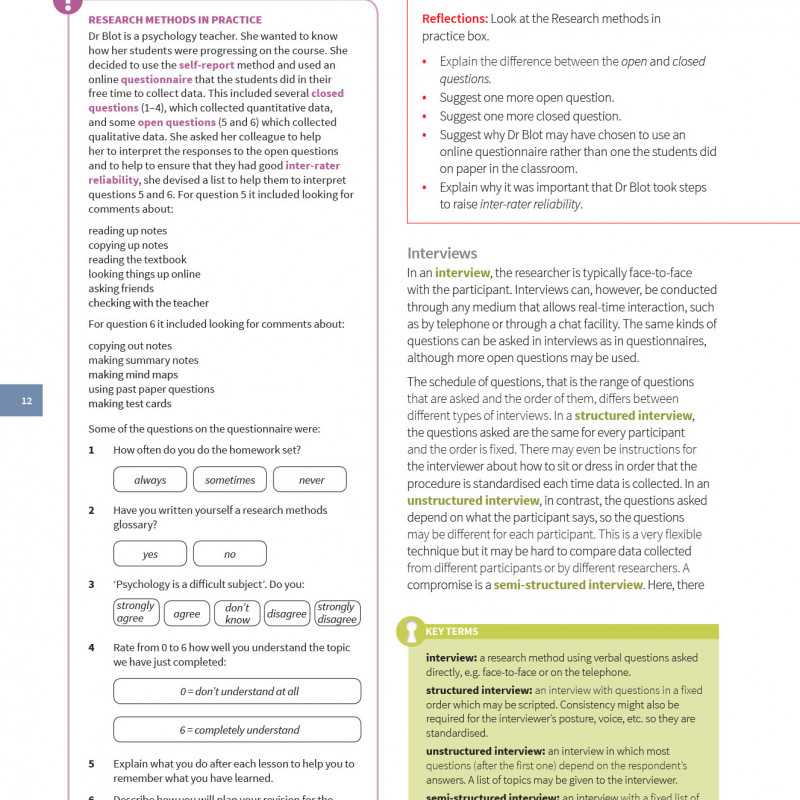 Cambridge International AS and A Level Psychology Coursebook
