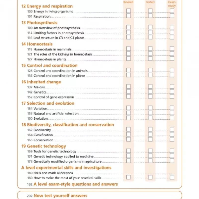 Cambridge international ASA level biology. Revision guide [ màu]