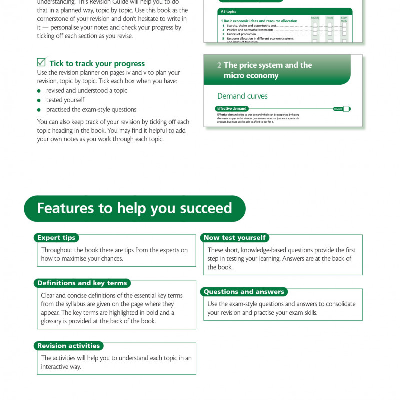 Cambridge international asa level economics revision guide