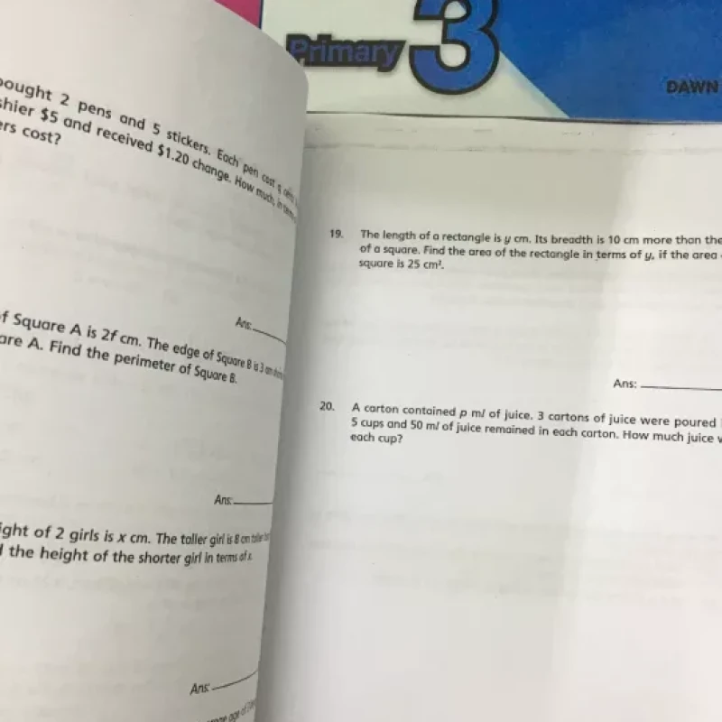 Bộ sách Challenging 4 in 1 maths 1,2,3,4,5,6 (Sách đen trắng)