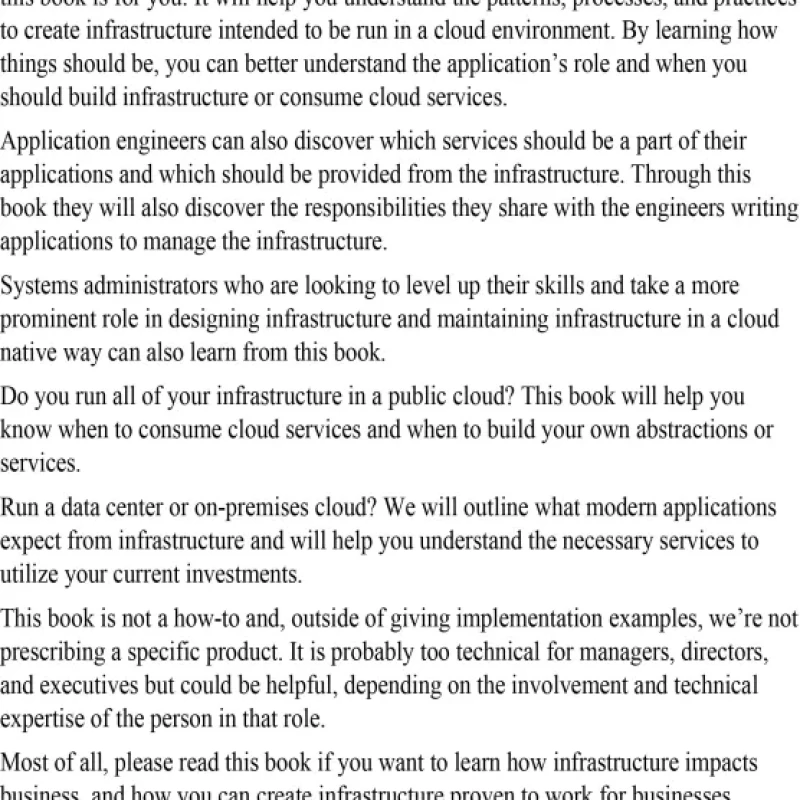 Cloud Native Infrastructure