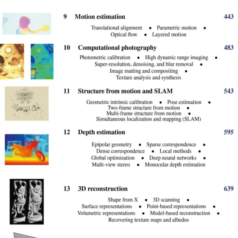 Computer Vision Algorithms and Applications (Texts in Computer Science)