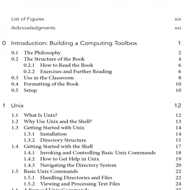 Computing Skills for Biologists A Toolbox