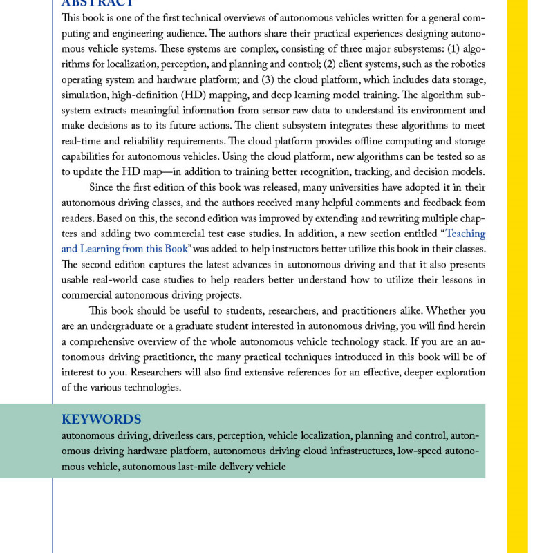 Creating Autonomous Vehicle Systems