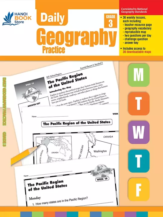 DAILY GEOGRAPHY PRACTICE GRADE 1-6 (Sách đen trắng)