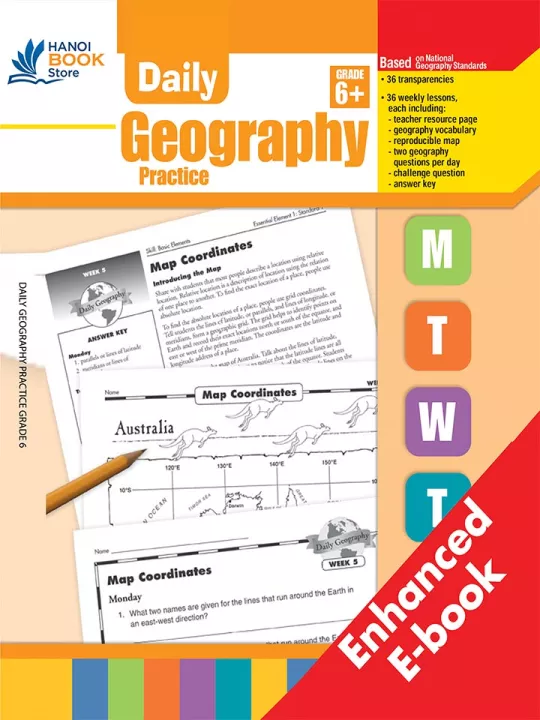 DAILY GEOGRAPHY PRACTICE GRADE 1-6 (Sách đen trắng)