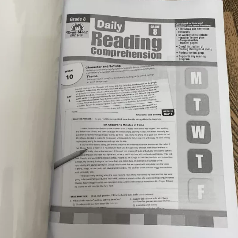 Daily Reading Comprehension 1-8 (Sách đen trắng)