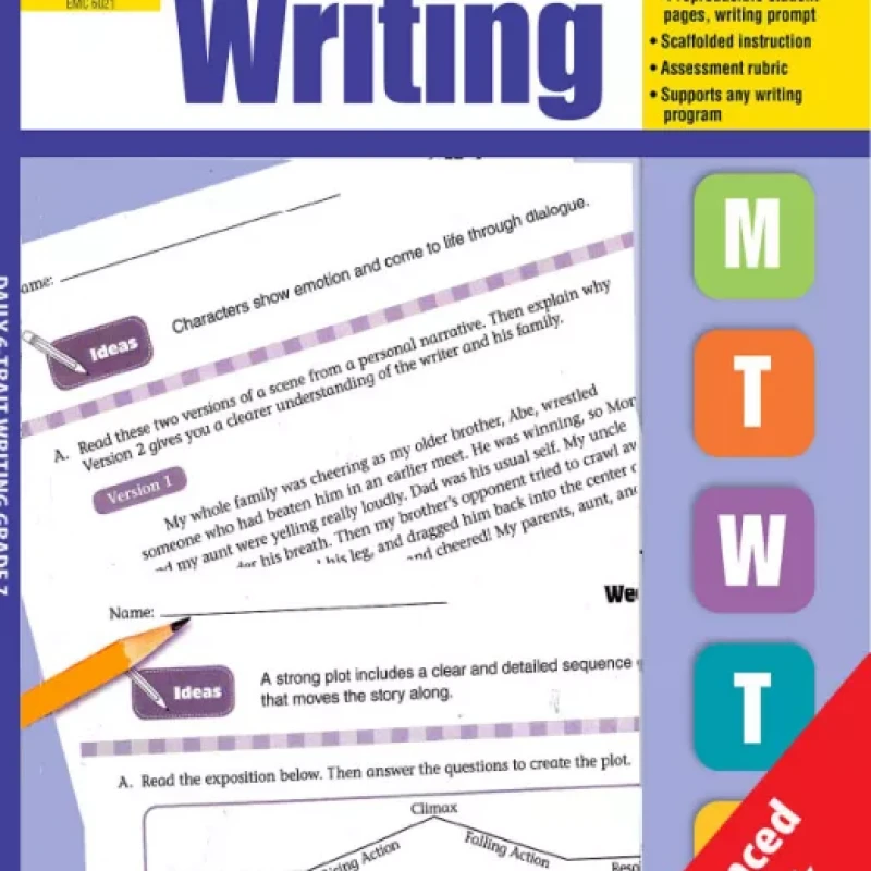 DAILY TRAIT WRITING GRADE 1-8 (Sách đen trắng)