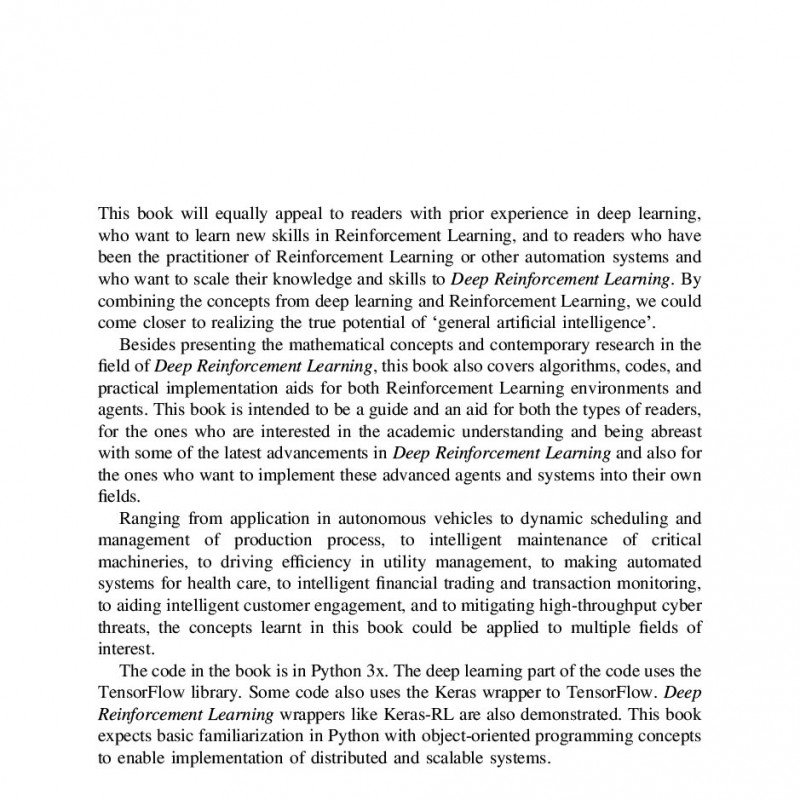 Deep Reinforcement Learning Frontiers of Artificial Intelligence