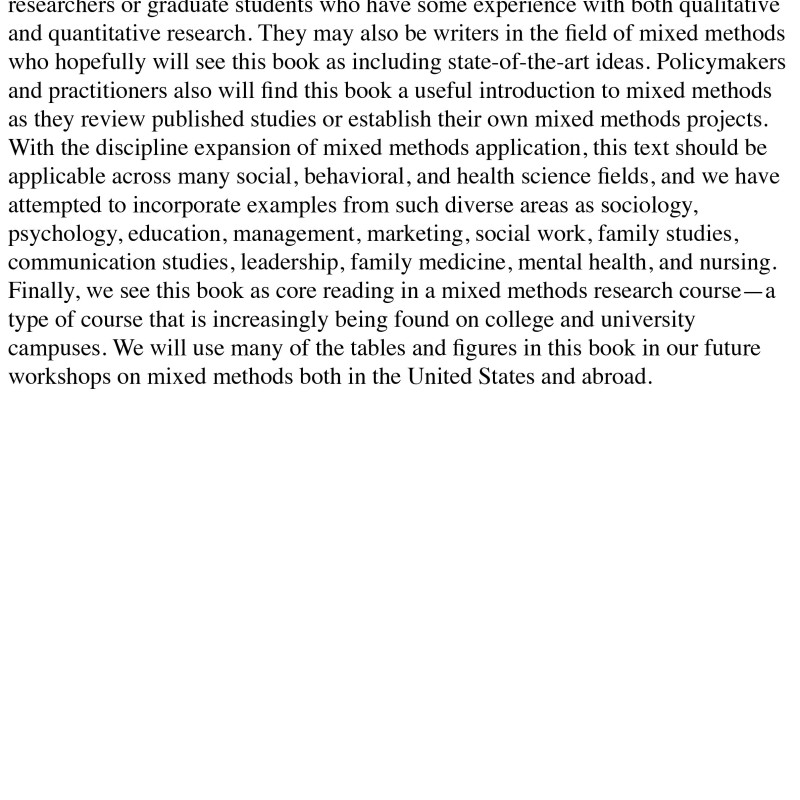 Sách Designing and Conducting Mixed Methods Research