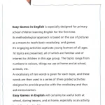 Easy games in English 1,2 (Sách màu)
