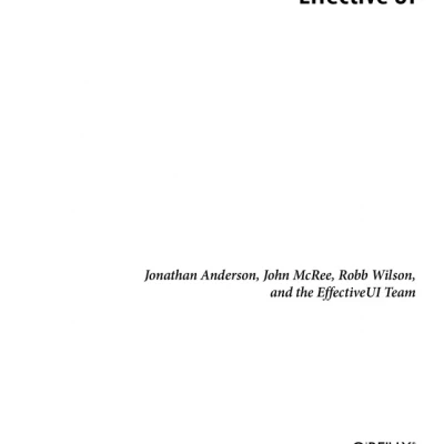 Effective UI The Art of Building Great User Experience in Software