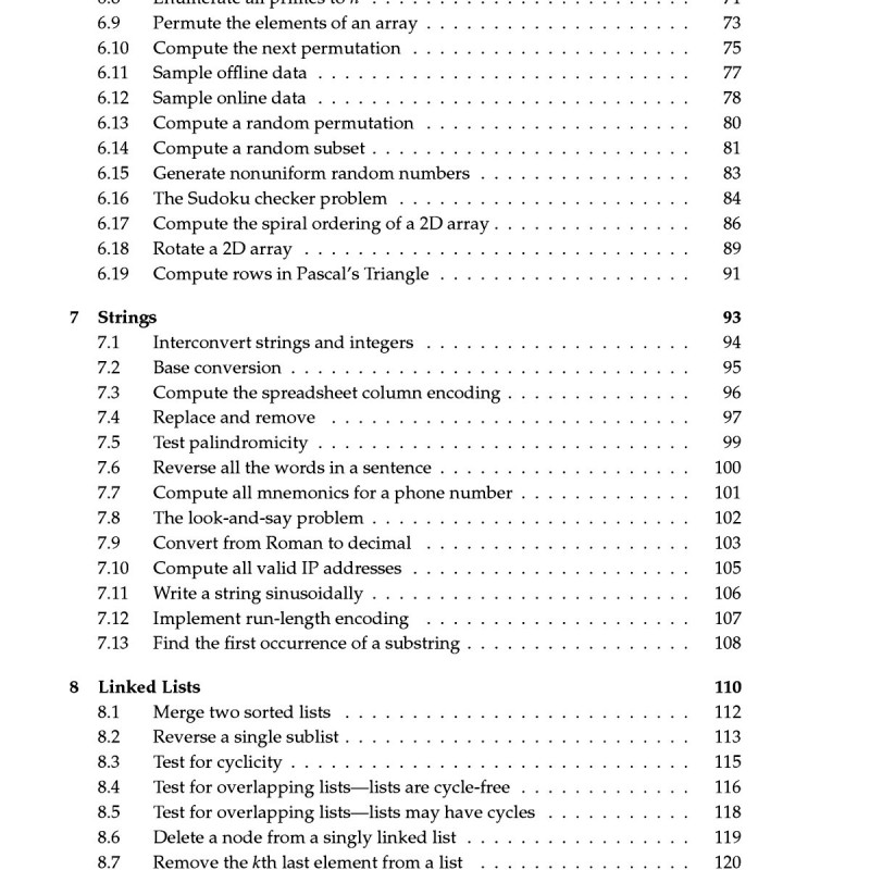 Elements of Programming Interviews