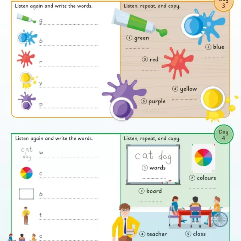 English for Everyone Junior 5 Words a Day ( sách màu)