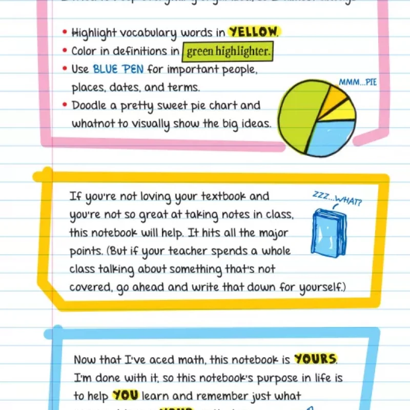EVERY THING YOU NEED TO ACE MATH IN ONE BIG FATE NOTEBOOK (Sách màu)