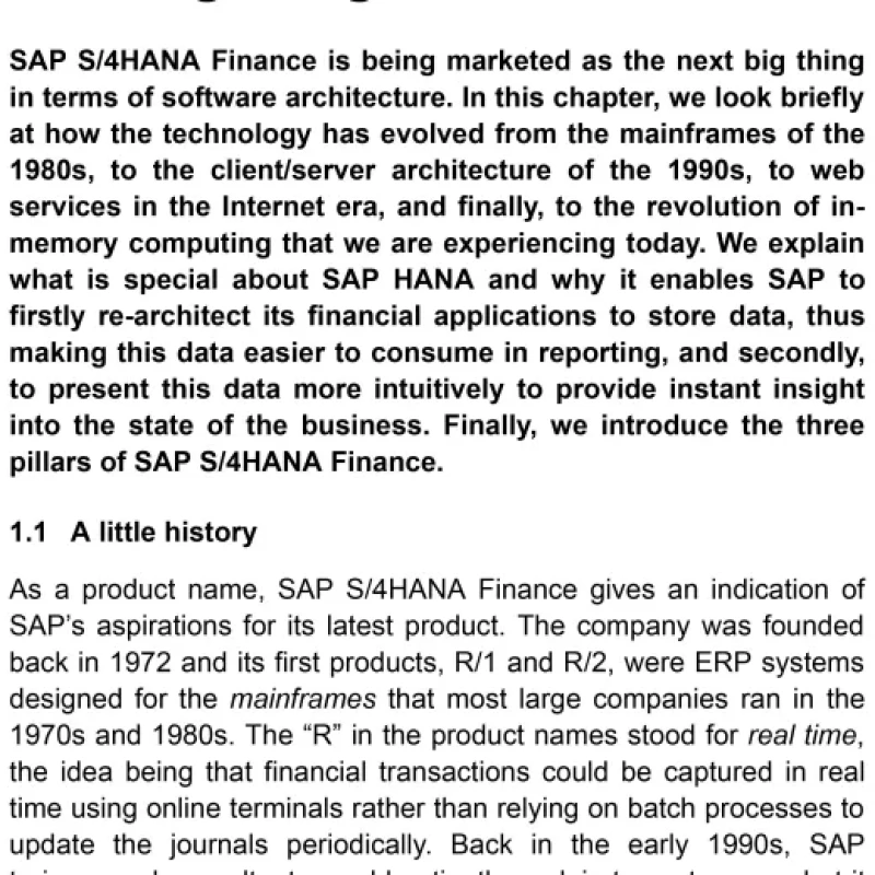 First Steps in SAP S4HANA Finance