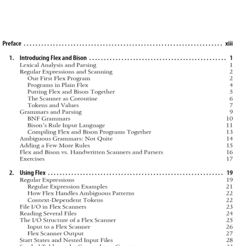 flex bison - Unix Text Processing Tools