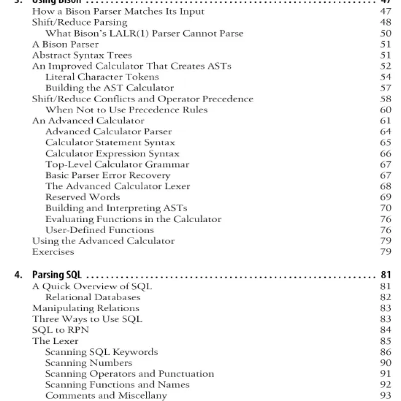 flex bison - Unix Text Processing Tools