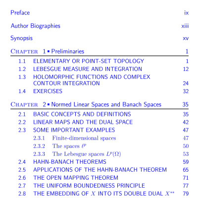 Sách Functional Analysis for the Applied Mathematician